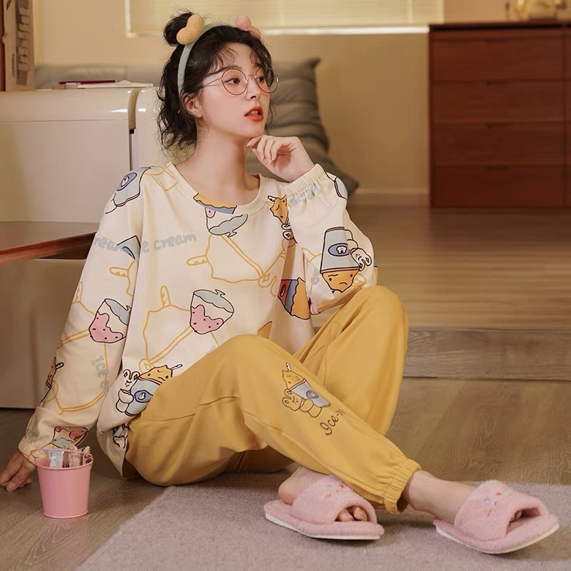 JC- Stelan Oversize Jogger PP / Piyama Oversize IMPORT / piyama wanita Korean Style