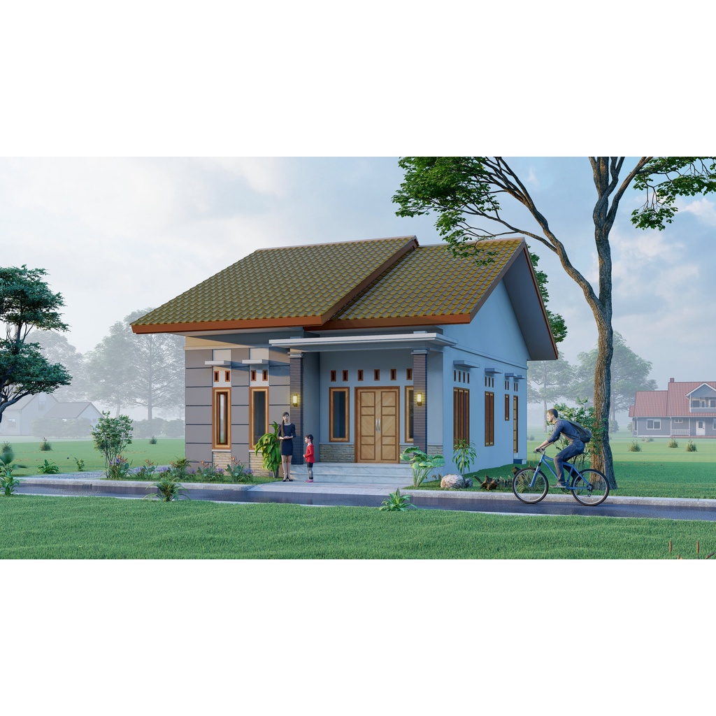 DESAIN RUMAH SEDERHANA MINIMALIS 7x12