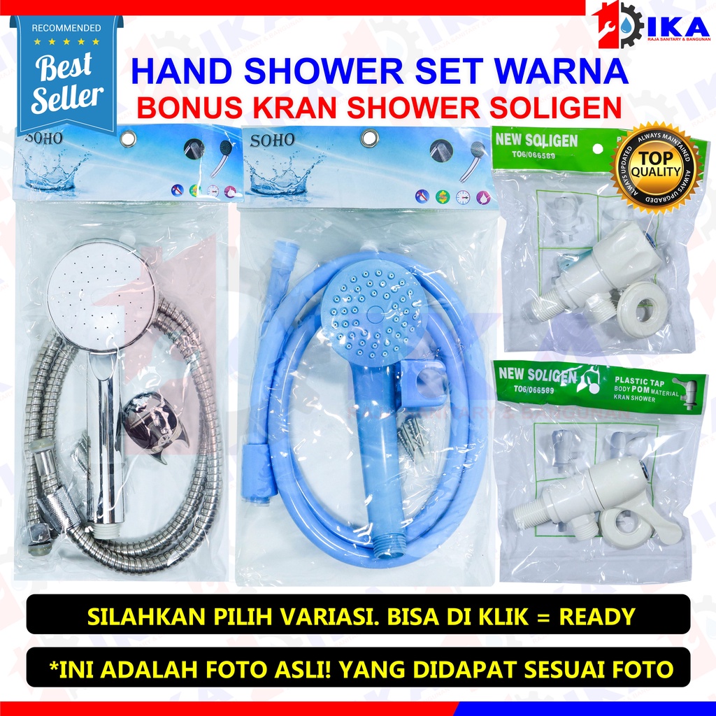 PAKET SHOWER PVC + KRAN SHOWER ON OFF LANGSUNG PASANG SUPER MURAH AIR DERAS EKONOMI