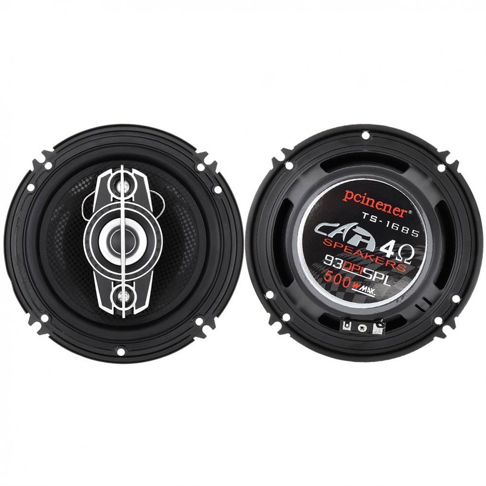 Pcinener Speaker Mobil HiFi 16 cm 500W 2 PCS - TS-1685 - Black