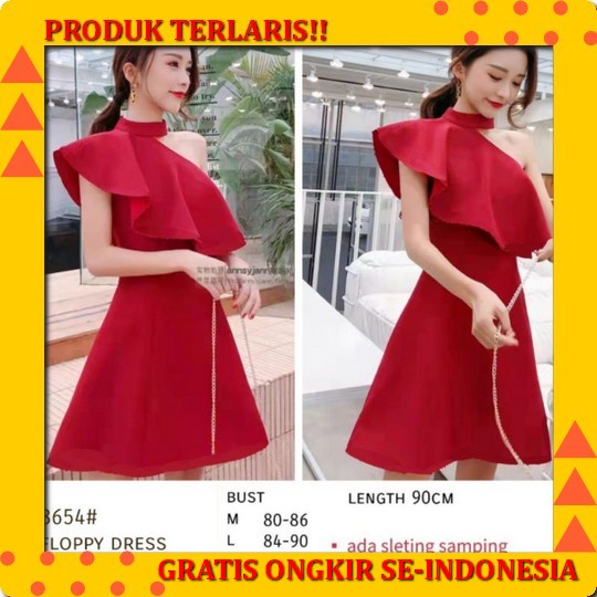 Code549❤ Monki Batik Loose Dress Kondangan- Dress Kondanganwanita Bran Dress Button Hanny - Navy Dre