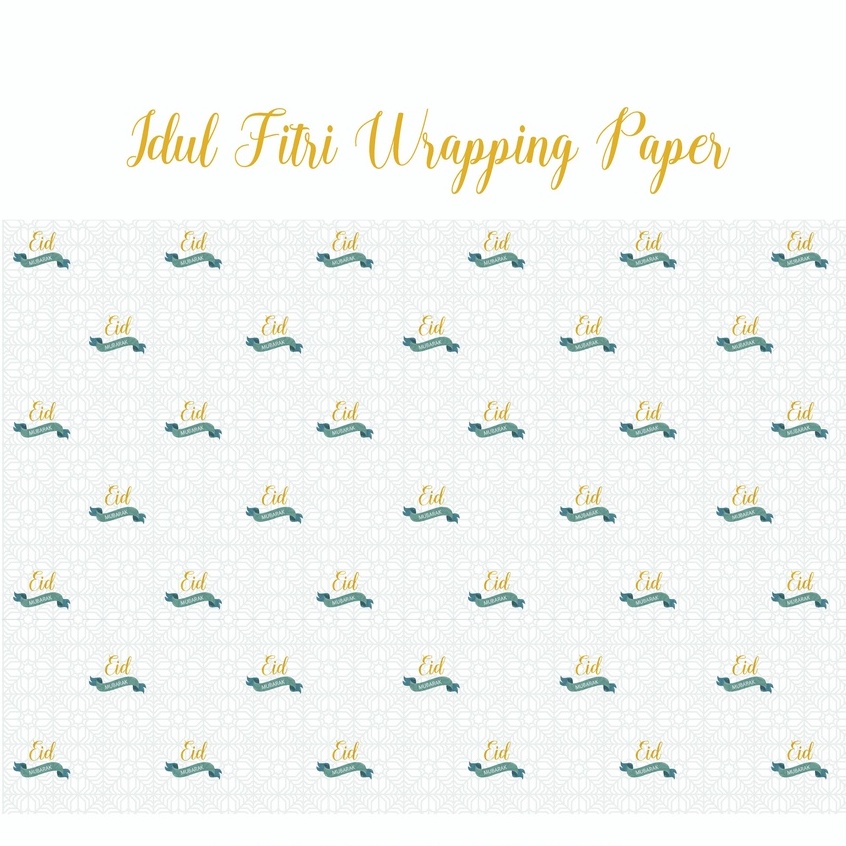 

KERTAS KADO TEMA LEBARAN / WRAPPING PAPER EID MUBARAK THEME