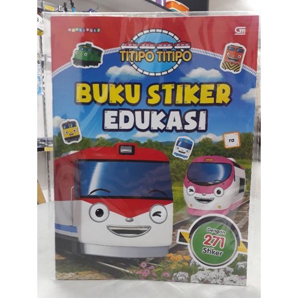 Titipo : Buku stiker edukasi original gramedia