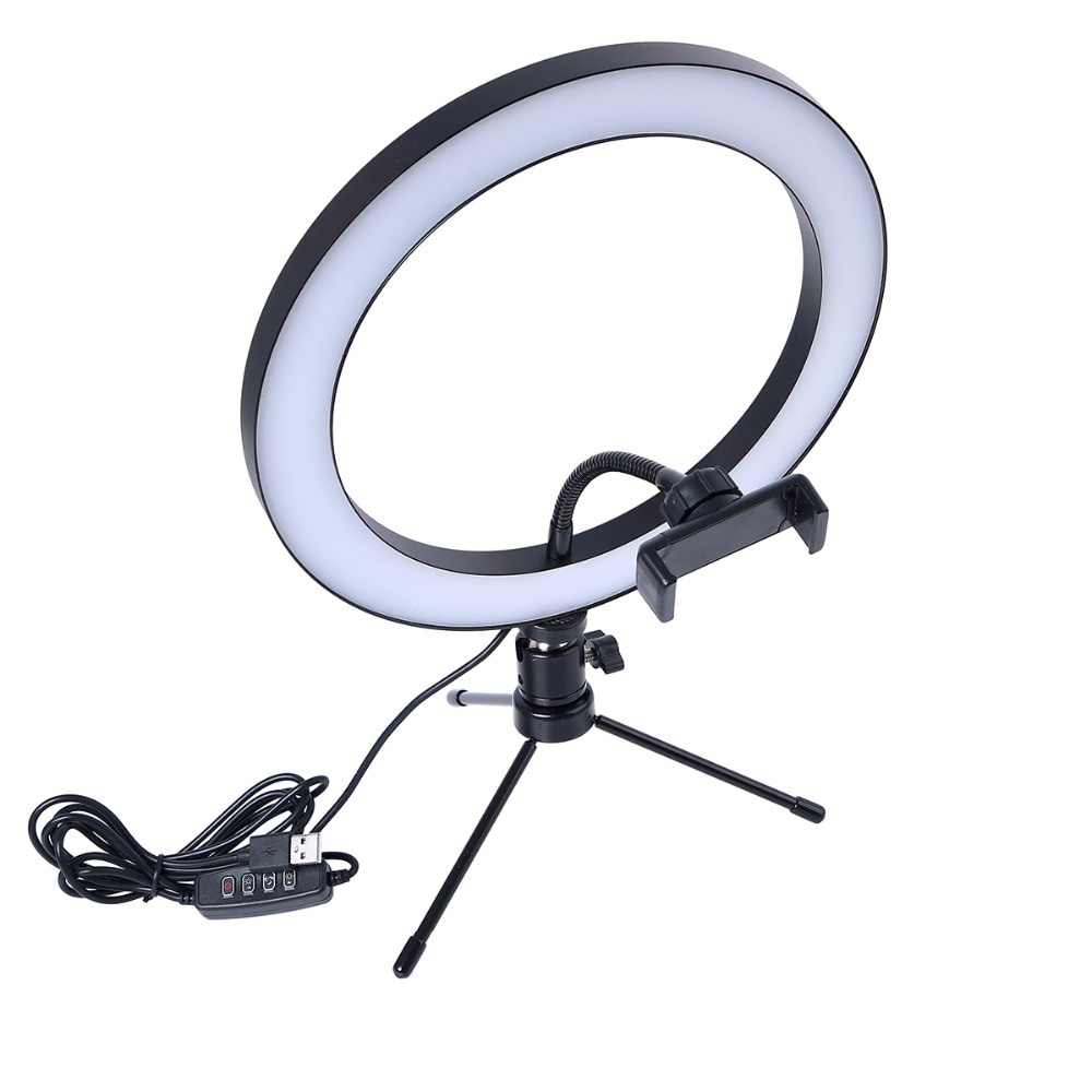 Ring Light LED 10 Inch With Smartphone Holder &amp; Mini Tripod RL-128 CNS