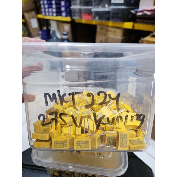mkt 224 275v kuning , mkt 0.22uf/275v kuning