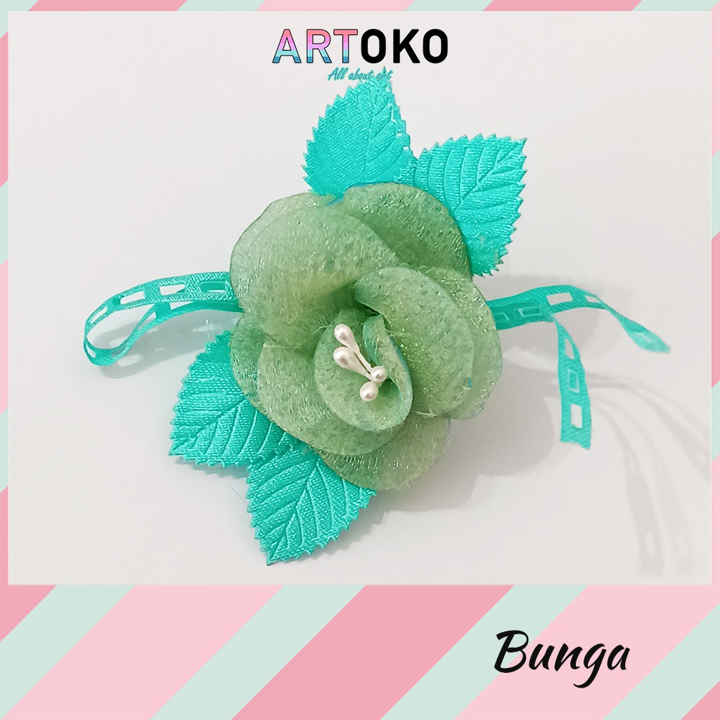 Bunga Aksesoris BUNGA TOSCA KECIL Bros Bando Dekorasi Hampers Souvenir Pernikahan Perhiasan