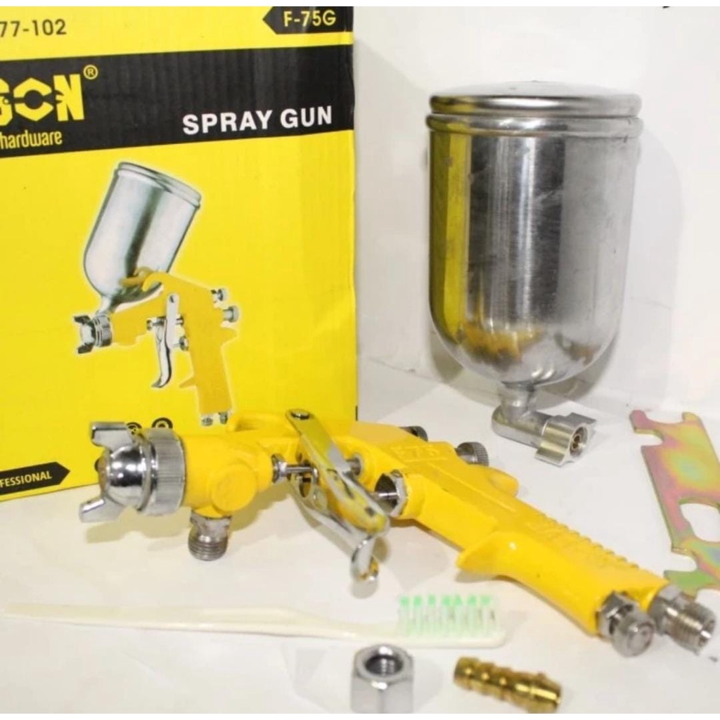 Spray Gun F 75 G Tabung Atas 400mL &amp; Tabung bawah JASON