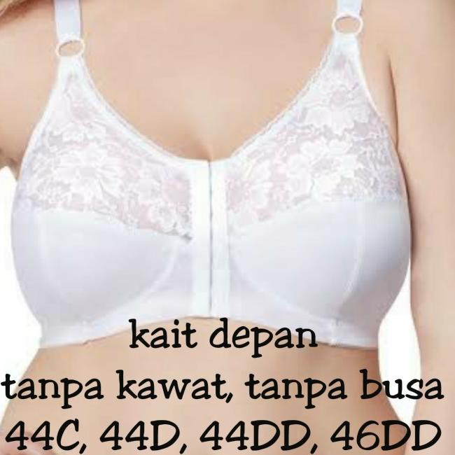 bra big size export jumbo murah bukaan kait depan 38 40 42 44 46 48 50 - 44D