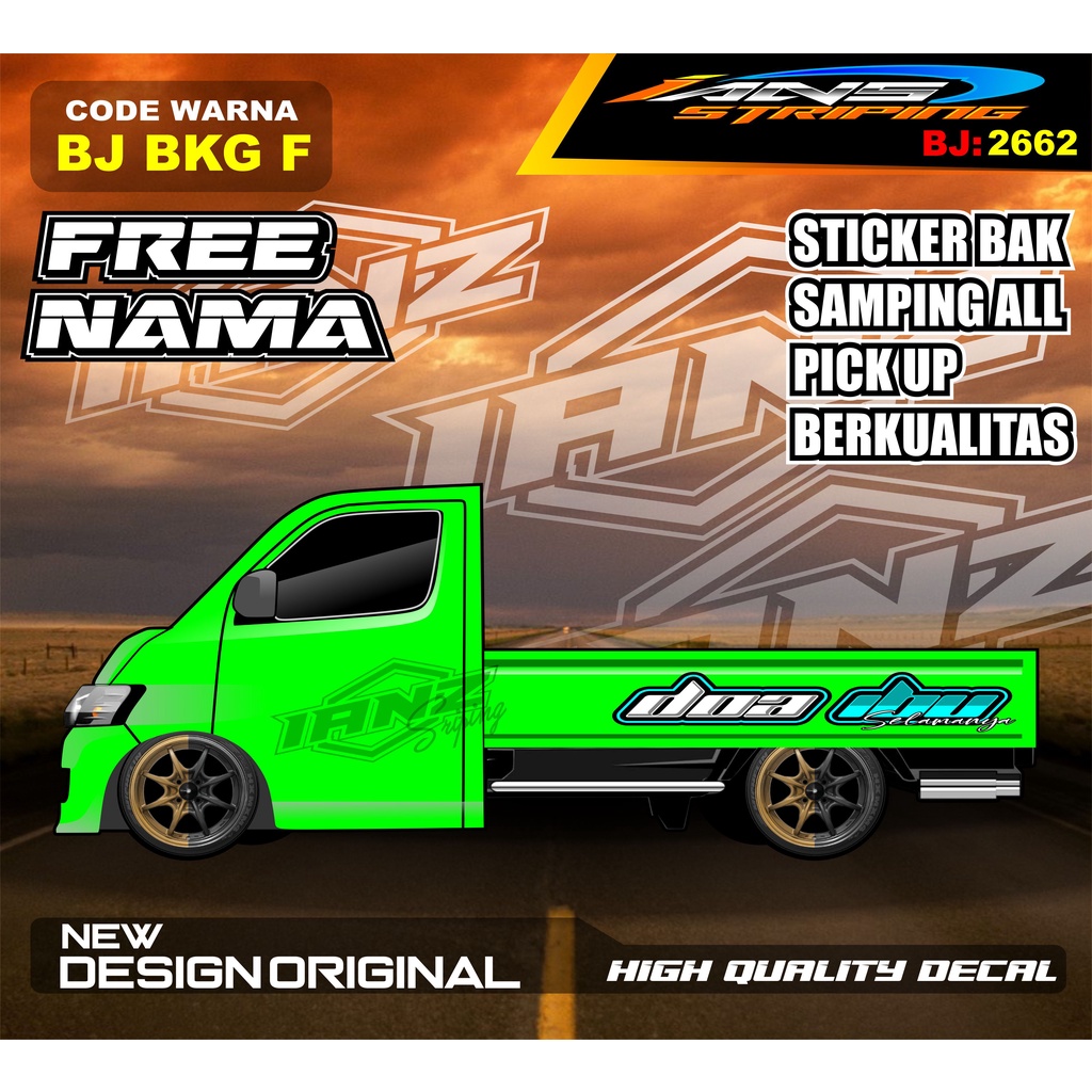 DECAL STICKER TULISAN BAK SAMPING  GRANMAX PICK UP / STICKER BAK SAMPING GRANMAX / DECAL STICKER GRANMAX PICK UP