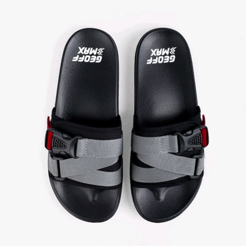 Geof max sandal pria - Xenia black grey