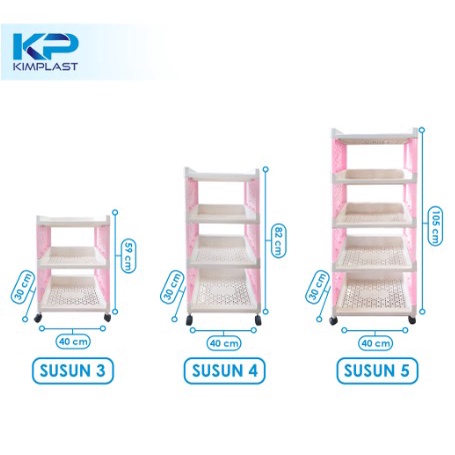 Rak susun serbaguna 4 tingkat yoyo apartment portabel/Rak Yeye 4 Susun