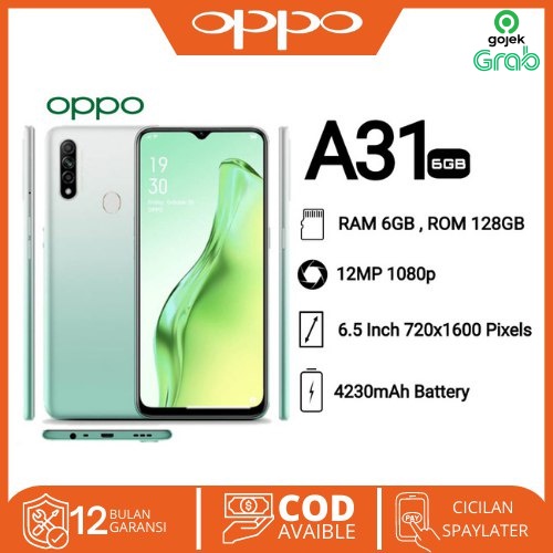 hp android oppo a31 ram 6/128 garansi distributor