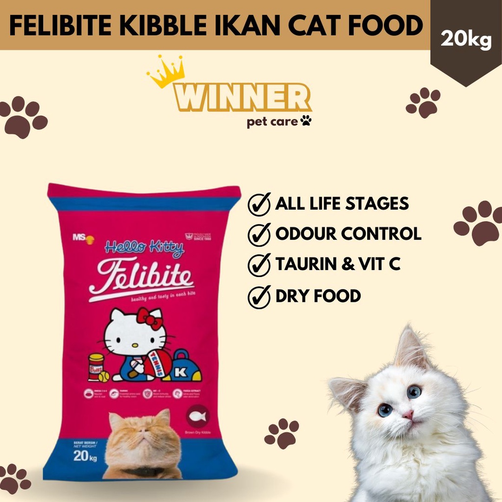 Felibite Kibble Ikan Cat Food Freshpack 20kg