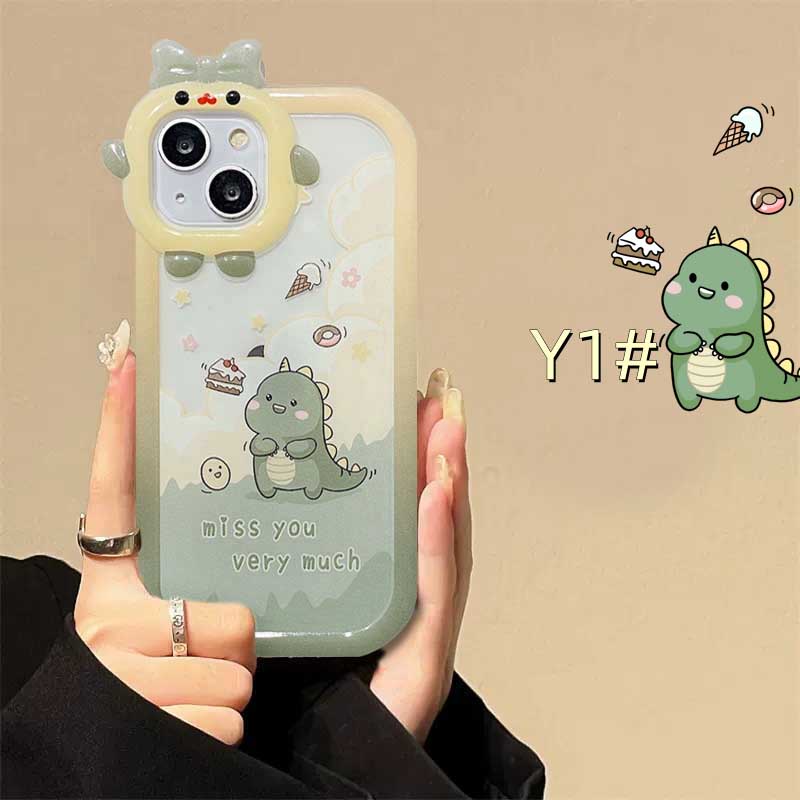 Soft Case Silikon Motif Kartun Dinosaurus Untuk Realme C33 C31 C30 C35 C21Y C25Y RealmeC11 C25 C17 C15 C12 C3 C2 7i 5 5i 6i