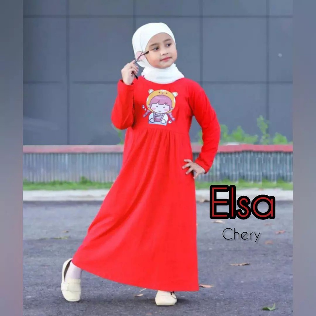 ELSA DRESS KIDS BAHAN KAOS KATUN COMBED 24s UKURAN M L XL DAN XXL MOTIF POLOS APLIKASI SABLON GAMIS ANAK TERBARU 2023 MIDI DRESS ANAK KOREAN STYLE LENGAN PANJANG BAJU KAOS ANAK KEKINIAN ATASAN ANAK BAHAN ADEM COCOK UNTUK SEGALA AKTIVITAS