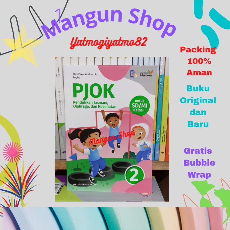 Buku PJOK Kelas 2 SD Kurikulum Merdeka Erlangga