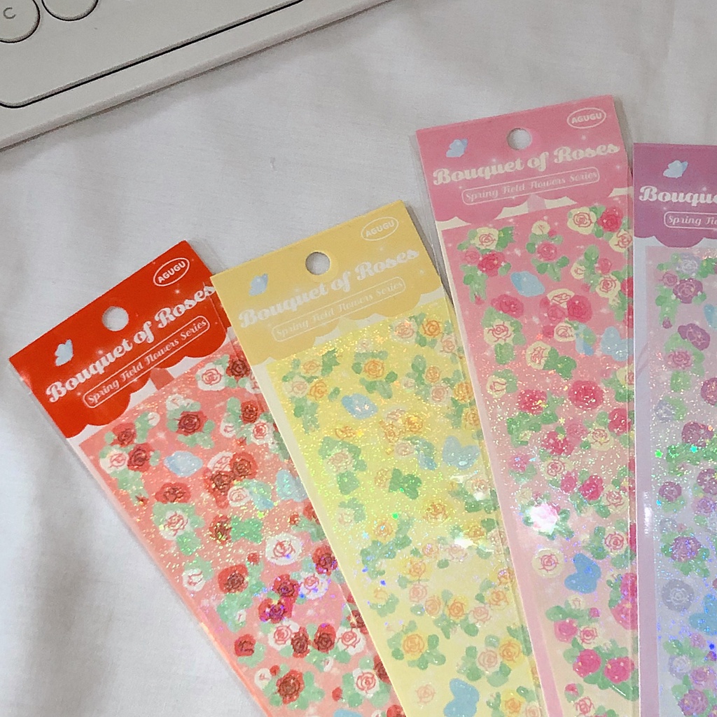 

Sticker Bouquet of Roses Bunga Flower Garden Deco Journal Bullet Bujo Scrapbook