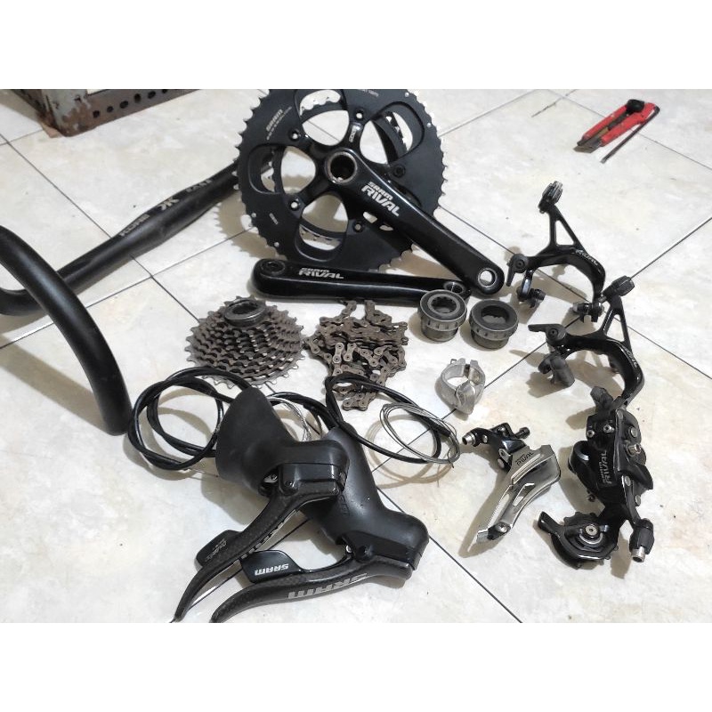 GS groupset sram force 2x10 lengkap