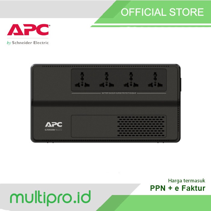 Terpercaya Ups Apc Easy Ups Bv 500Va 300W, 230V, Bv500I-Ms Kmn03