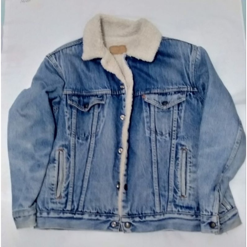 Vintage trucker sherpa Levis
