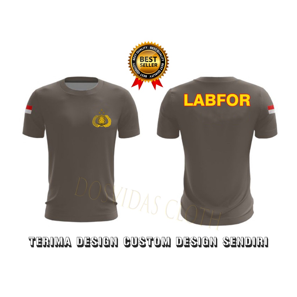 Kaos Dalam / Kaos Dalaman Baju LABORATORIUM FORENSIK POLDA (POLRI LABFOR)  Berkualitas TERBARU EB_ME