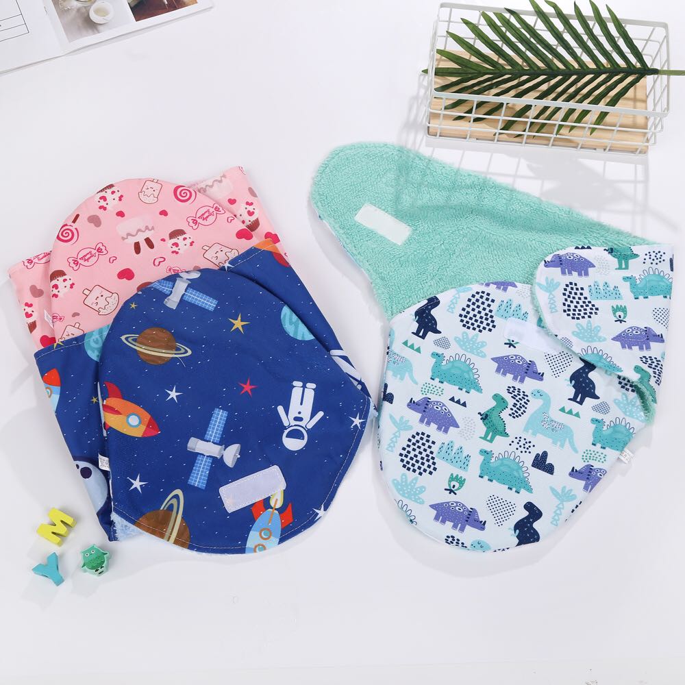 Selimut bayi instan double fleece lembut halus bedong instal perekat sweddle baby newborn sleepingbag