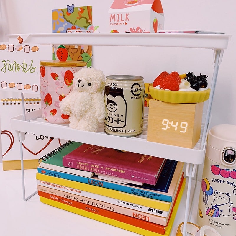 LIN097 - Rak Meja Lipat Rak Stationery Storage Desk Organizer Rak Mini Meja Kerja