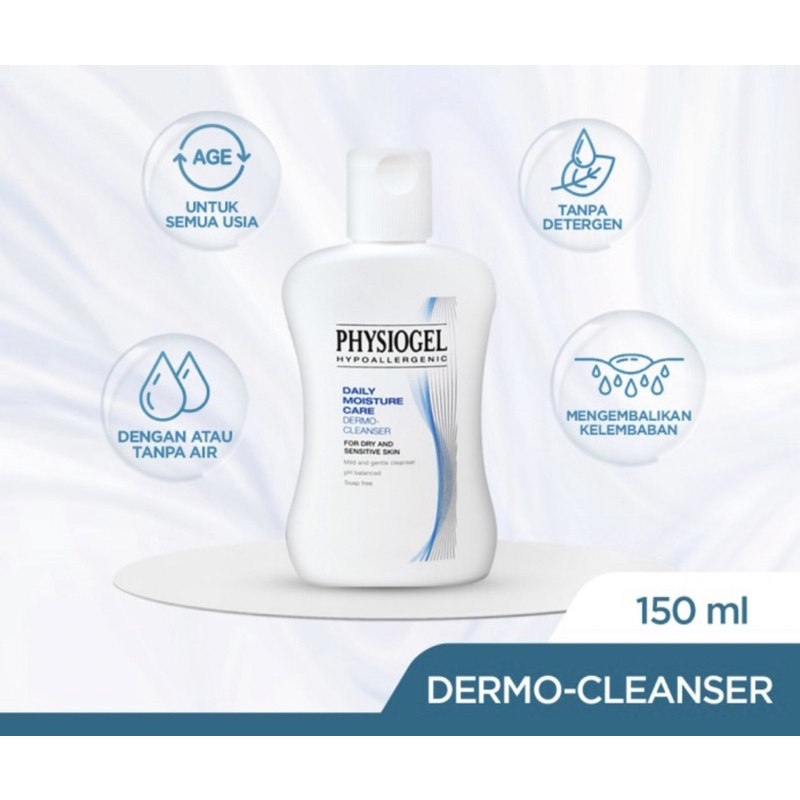 Physiogel daily moisture care cleanser 150 ml ( sabun kulit kering )