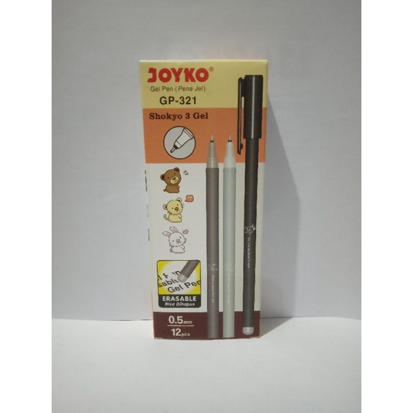 

bolpen pulpen bisa dihapus erasable pen joyko per pak isi 12 pcs
