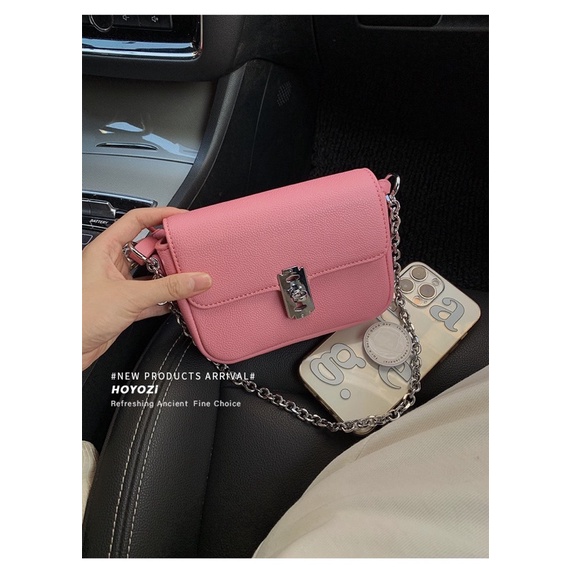 Tas Selempang Kulit Wanita Kecil Tas Cewek Mungil Rantai Mini Sling Bag GM2 882