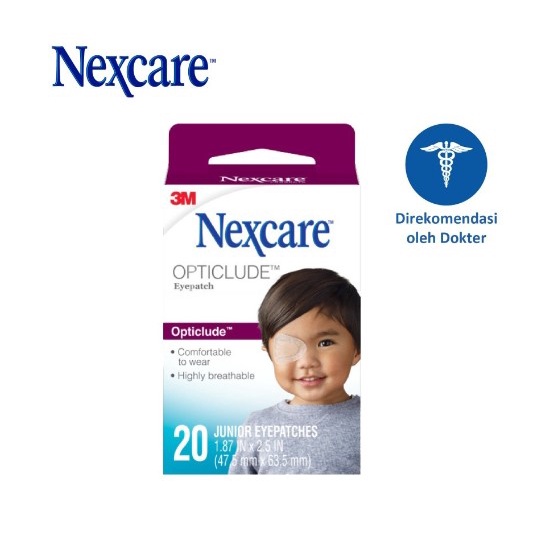 3M Nexcare Plester 1537 Penutup Mata Anak Junior Opticlude Orthoptic