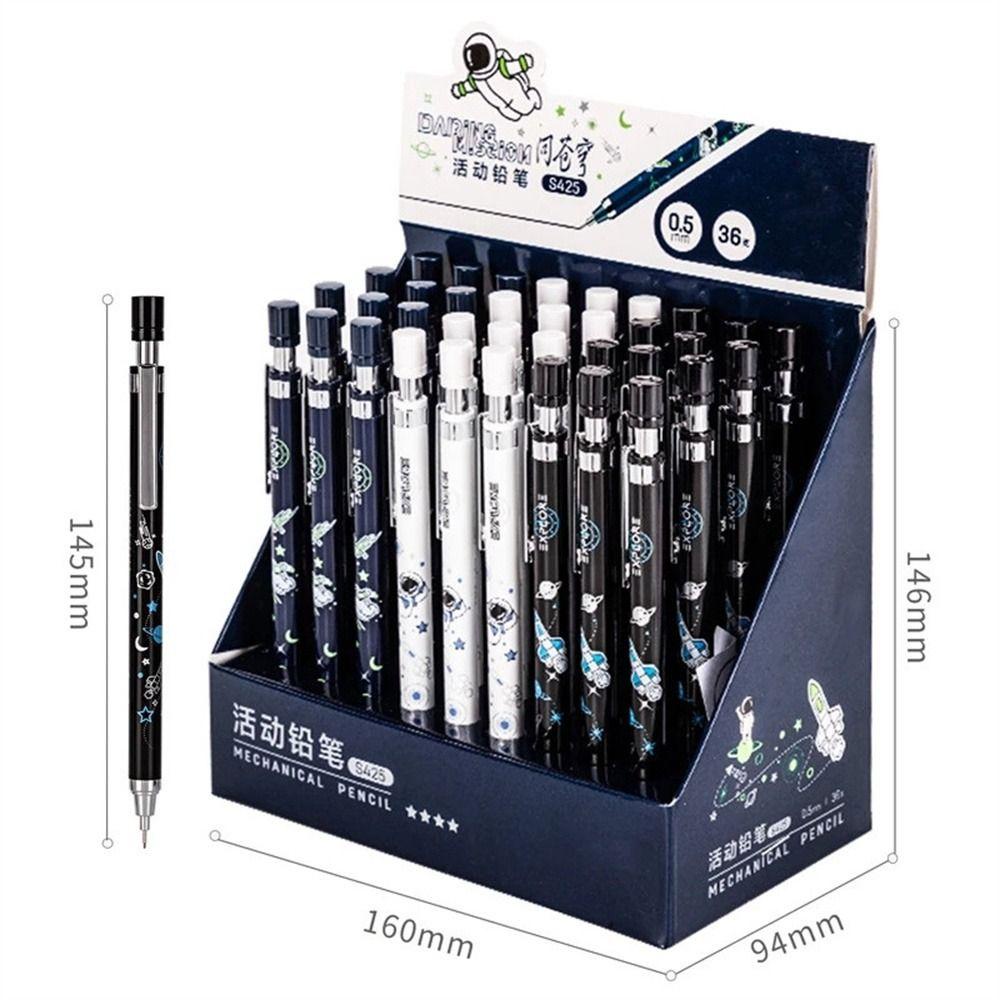 Lanfy Pensil Mekanik Otomatis 0.5mm Bentuk Astronot Untuk Stationery Sekolah