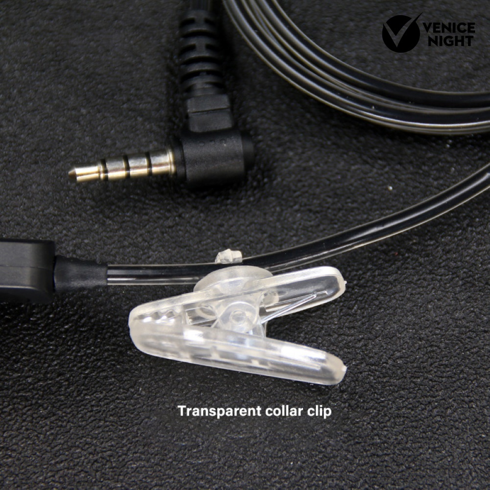 (VNEP) (Berkabel) Clip 3.5mm Plug Ergonomic Headphone Headset untuk Xiao-mi Outdoor Walkie Talkie