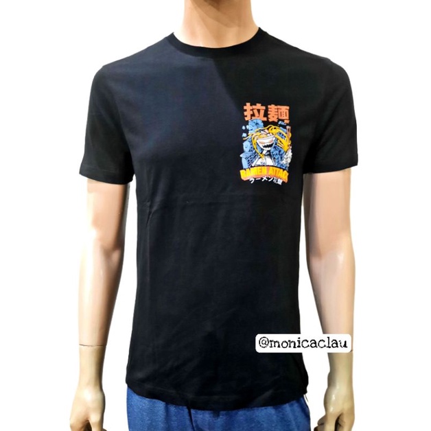 Kaos Pria Poshboy Original Ramen Attack Print Tshirt Katun Hitam