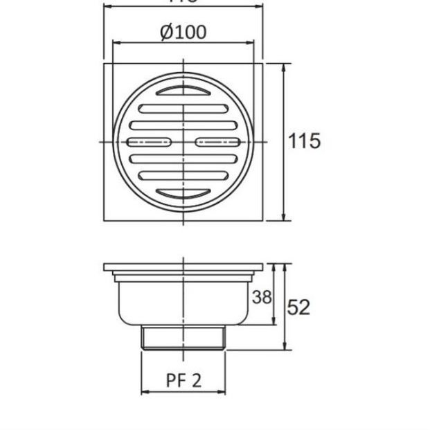 Floor Drain Saringan Air Kamar Mandi PALOMA FDP 1301