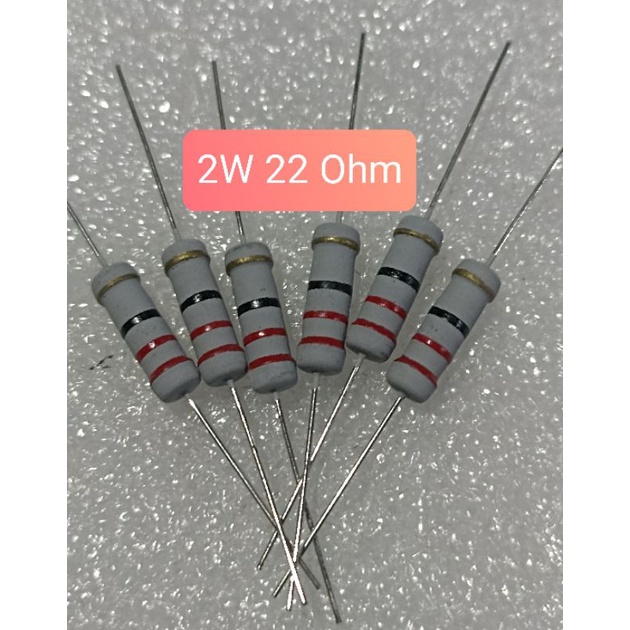 10BUAH RESISTOR 2WATT 22 OHM 2W 22OHM 2 WATT 22 OHM