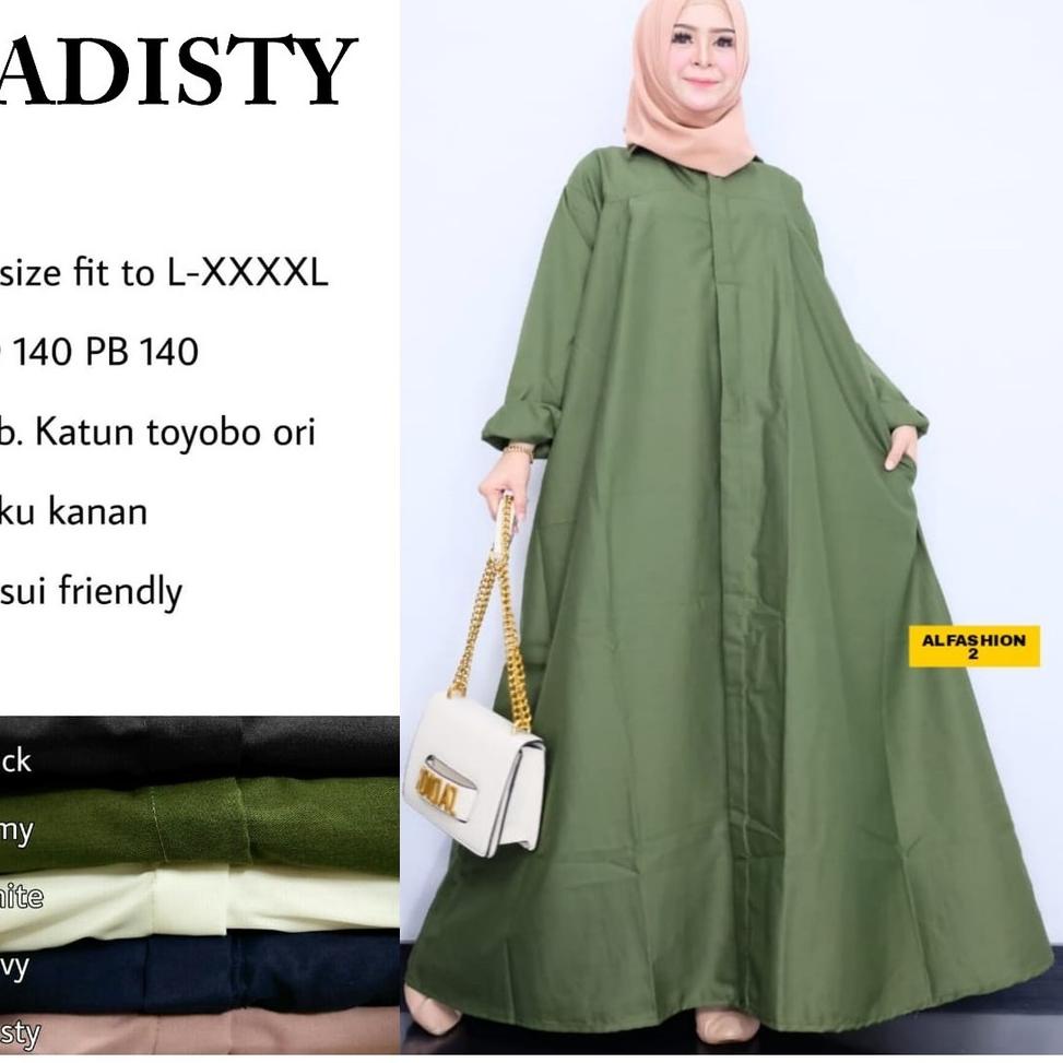 ㅱ Gamis Pesta LD 140 TERA SUPER JUMBO - GAMIS SUPER JUMBO XXXL Serut Lengan Panjang Syari LANGSUNG C