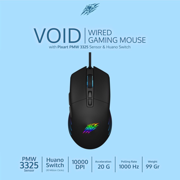 Sades Void RGB Wired Gaming Mouse