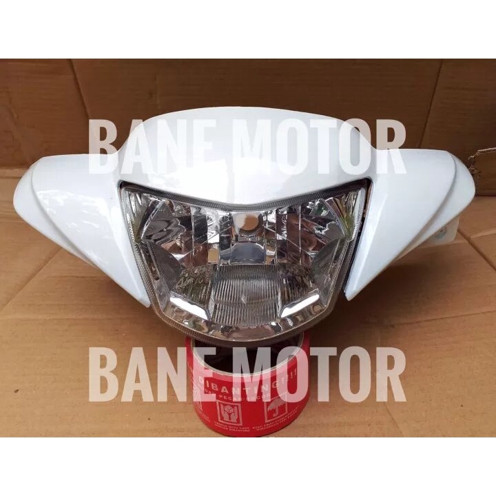 Batok lampu depan motor mio j putih - kepala depan dan reflektor mio gt mio j