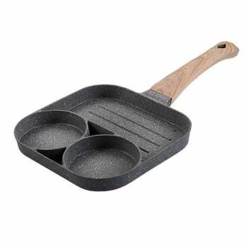 GS7i Jianbaoyuan Teflon Panci Telur Omelet Egg Fyring Pan Non-stick Jby-257 Hitam Ori-YA