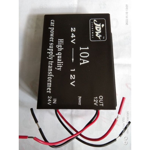 Step Down JDW 10A input dc 24v output dc 12v converter dc