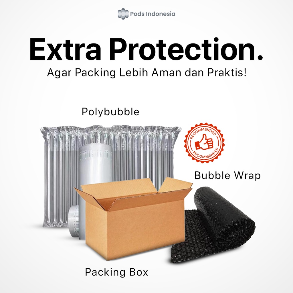 Extra Protection BUBBLE WRAP + POLY BUBBLE + BOX