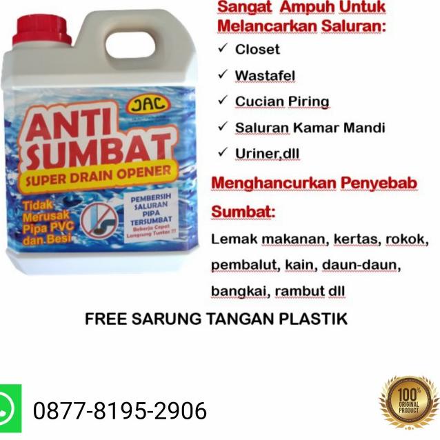 Anti sumbat WC JAC 1700gr / Soda api Cair / Soda Api / Wc Mampet