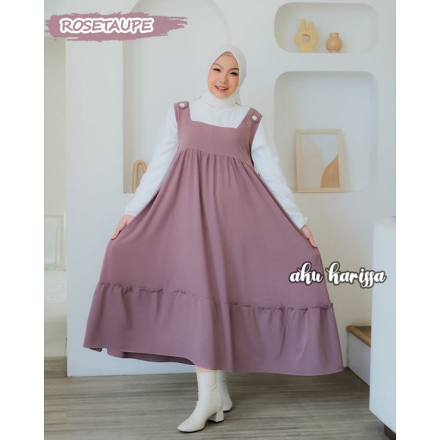 Dress midi aku karissa Qistina dress itycrepe original aku karissa / Sandia midi dress itycrepe aku 
