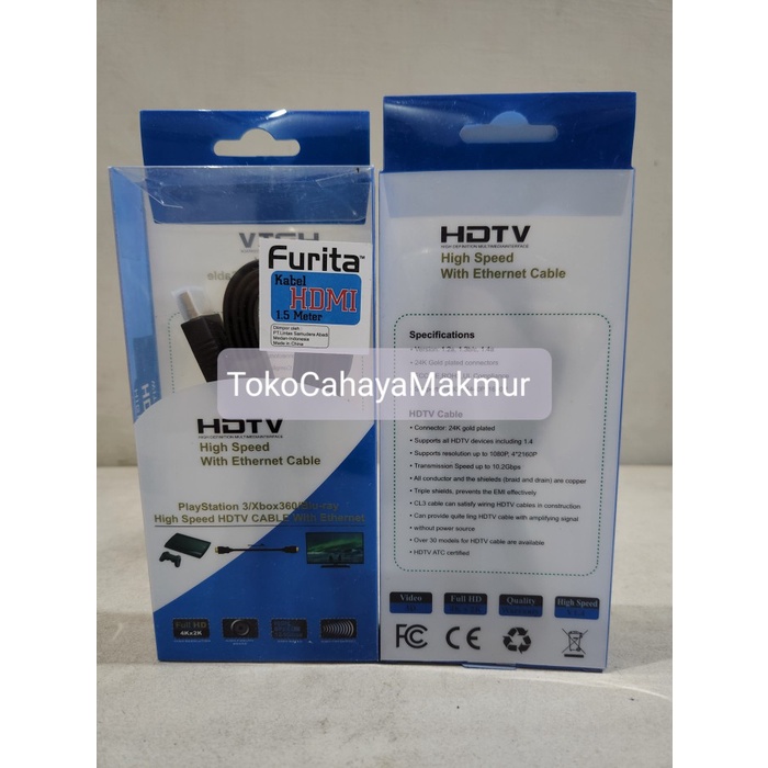 Kabel HDMI 1.5M FLAT v1.4 / Cable HDMI 1,5M / HDMI 1.5 Meter High Speed
