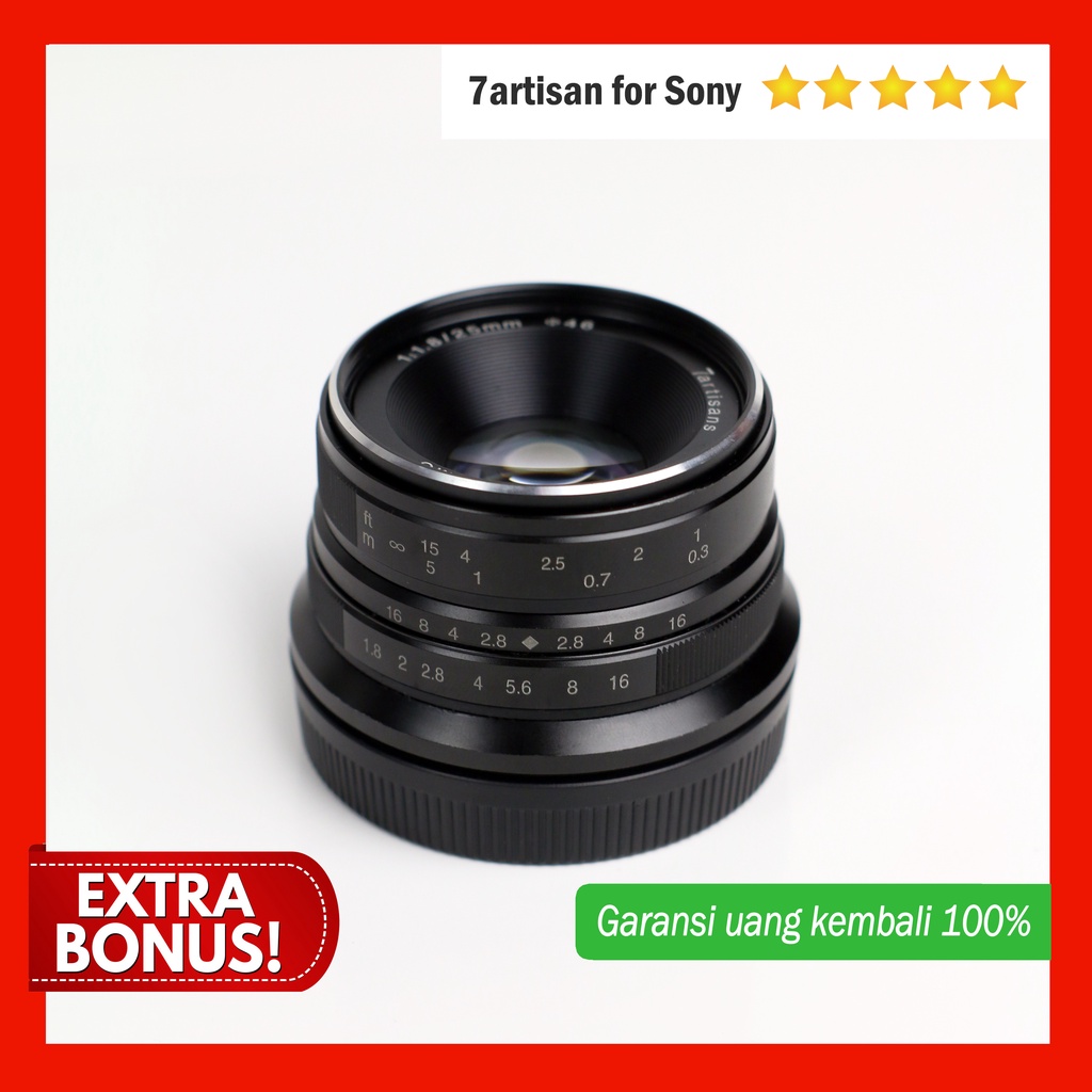 Lensa 7artisan 7 artisan 25mm F1.8 for Sony