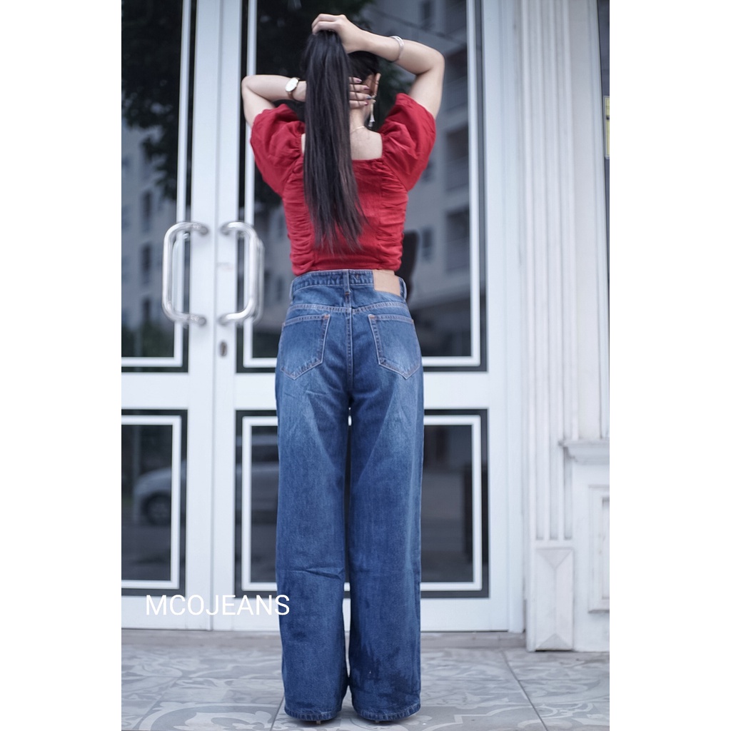 MCO - Celana Wanita - Hotty Cullote Melysa Ripped - Kulot Jeans Wanita - OOTD SZ 27-34