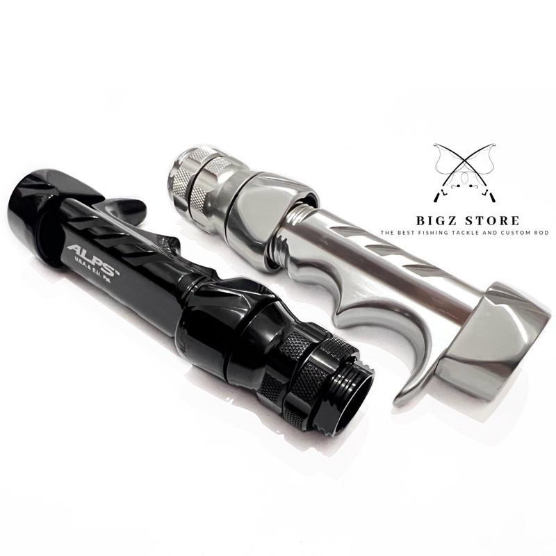 REEL SEAT ALPS BC ALUMUNIUM DALT SIZE 17 WARNA HITAM DAN SILVER