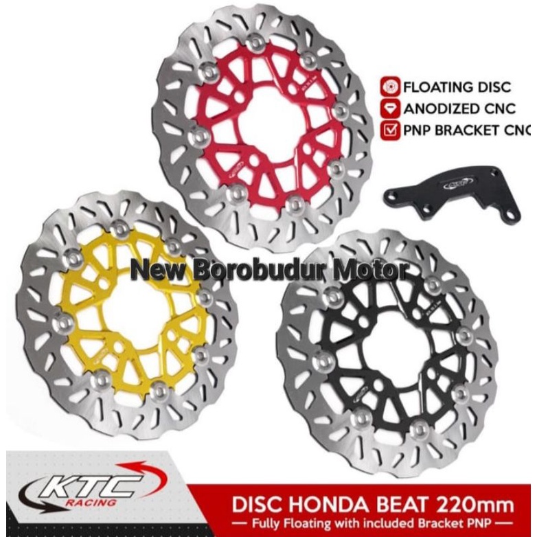 Disc Piringan Cakram Beat Vario Ktc 220mm Gerigi