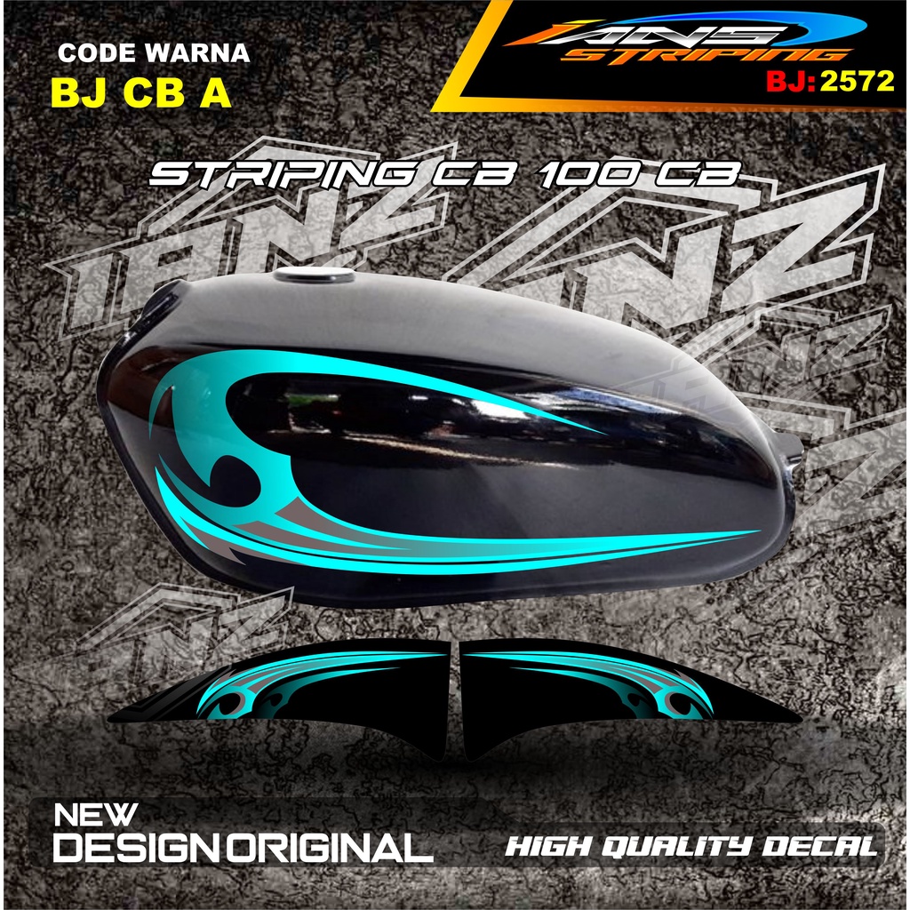 STICKER BODY MOTOR CB BATIK  / STRIPING CUSTOM CB 125 TERMURAH / STIKER MOTOR